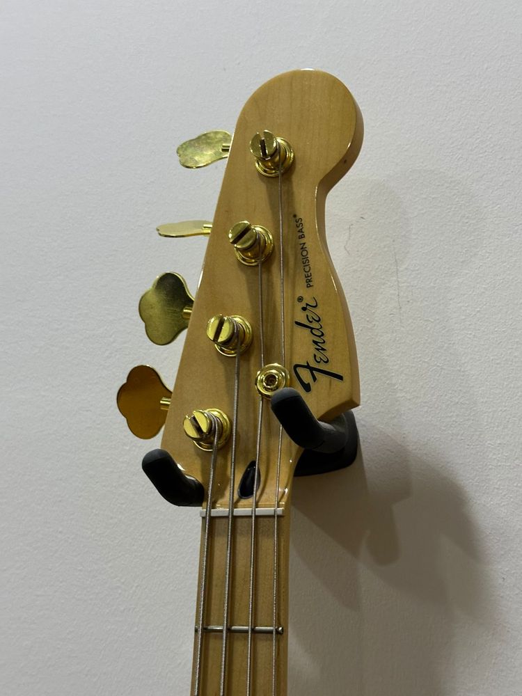 Baixo braco fender bass hardware dourado custom