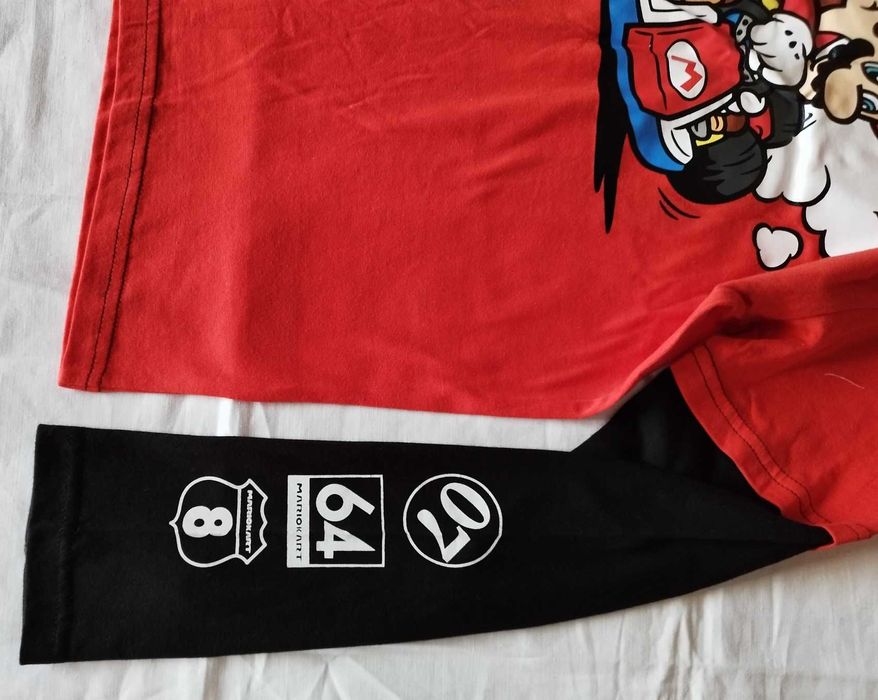 Bluzka młodzieżowa z długim rękawem Mariokart 140 cm