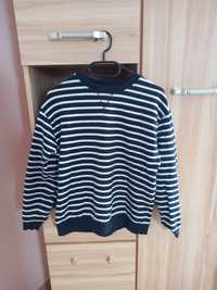 czarna bluza chlopieca crewneck zara kids 164 w paski