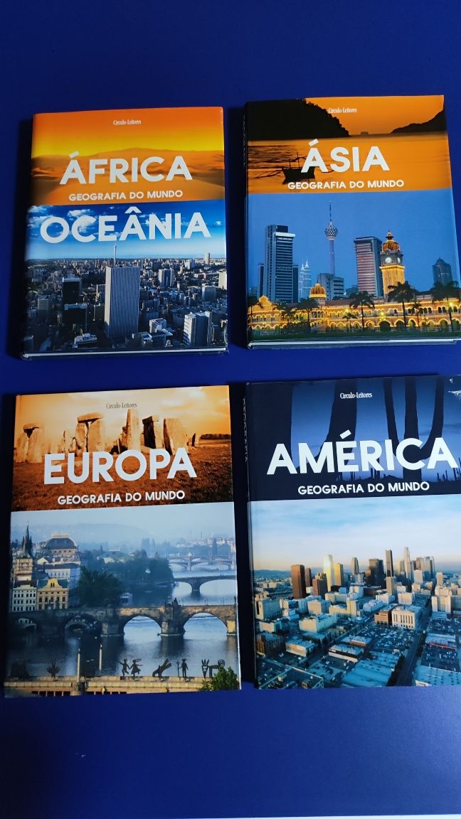 Conjunto de 4 livros Geografia do Mundo