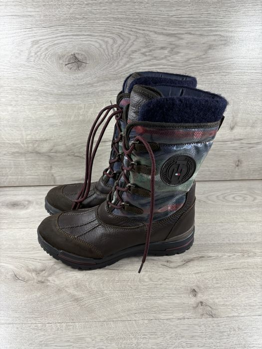 Tommy Hilfiger чоботи шкіряні жіночі утеплені 40 розмір