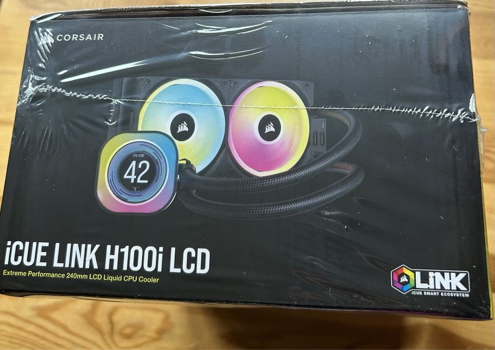 CORSAIR iCUE LINK H100i LCD chtodzenie procesora cieczy