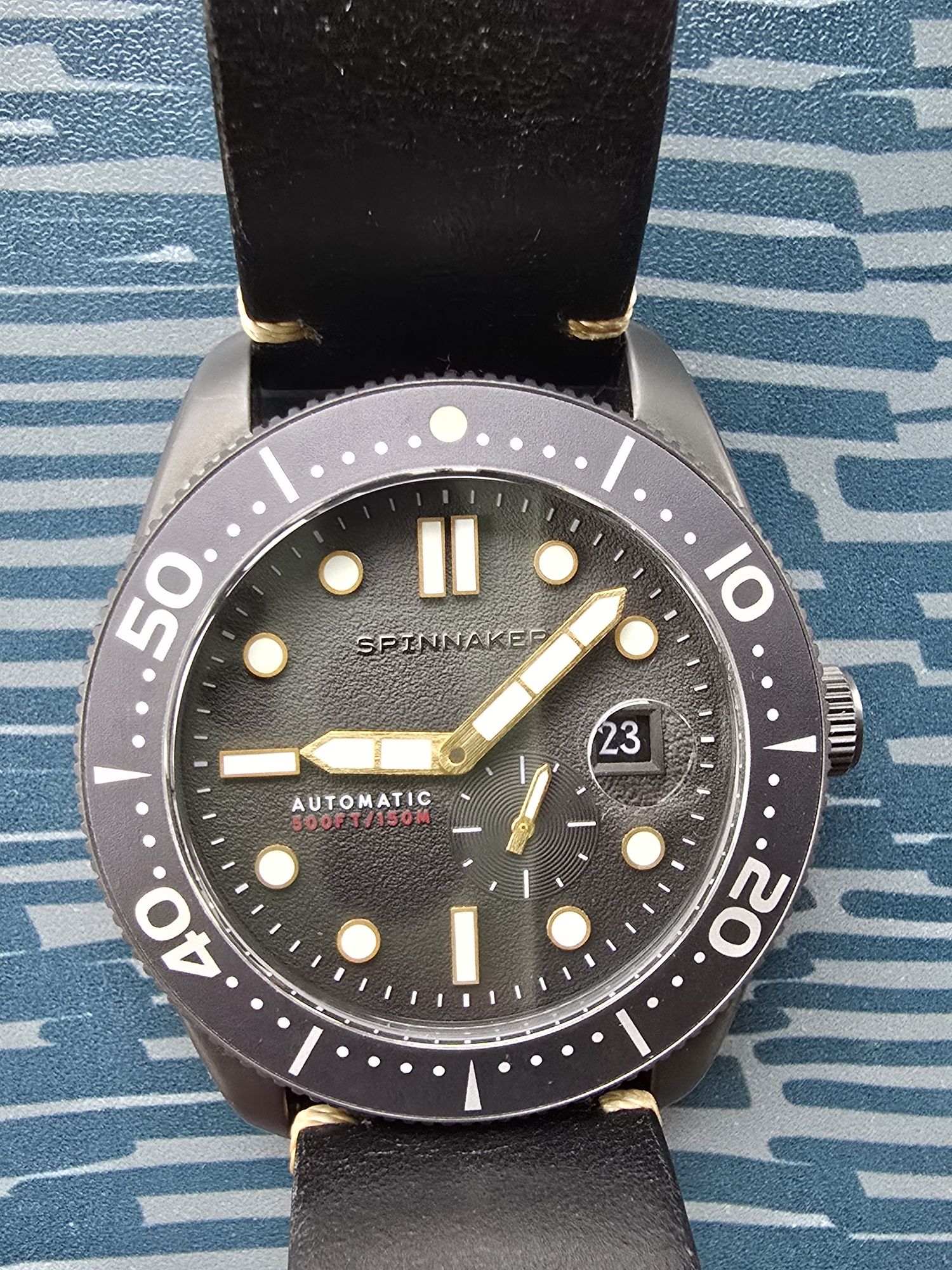 Spinnaker Croft Automatic Diver – NH35 – Safira – Excelente estado