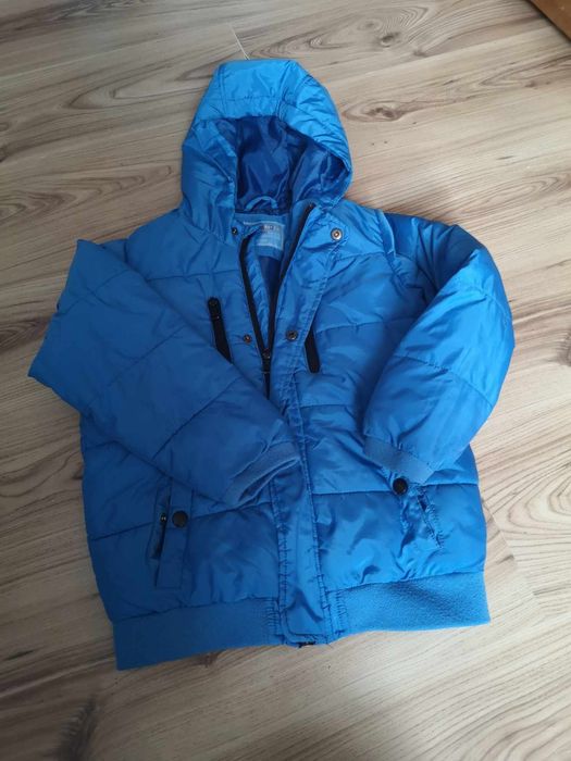 Dwie kurtki chłopiece 122 128