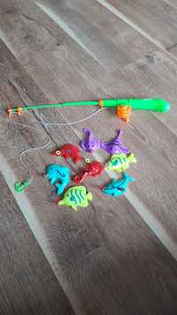 Wędka i stworzenia morskie zabawka dla dzieci
