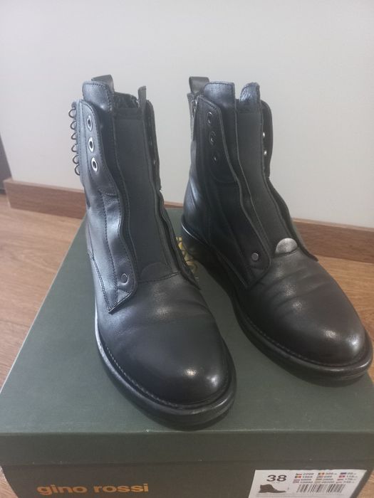 Botki skórzane r.38