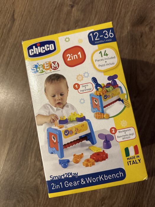 Chicco 2in1 Gear & Workbench Сортер Набір інстурментів