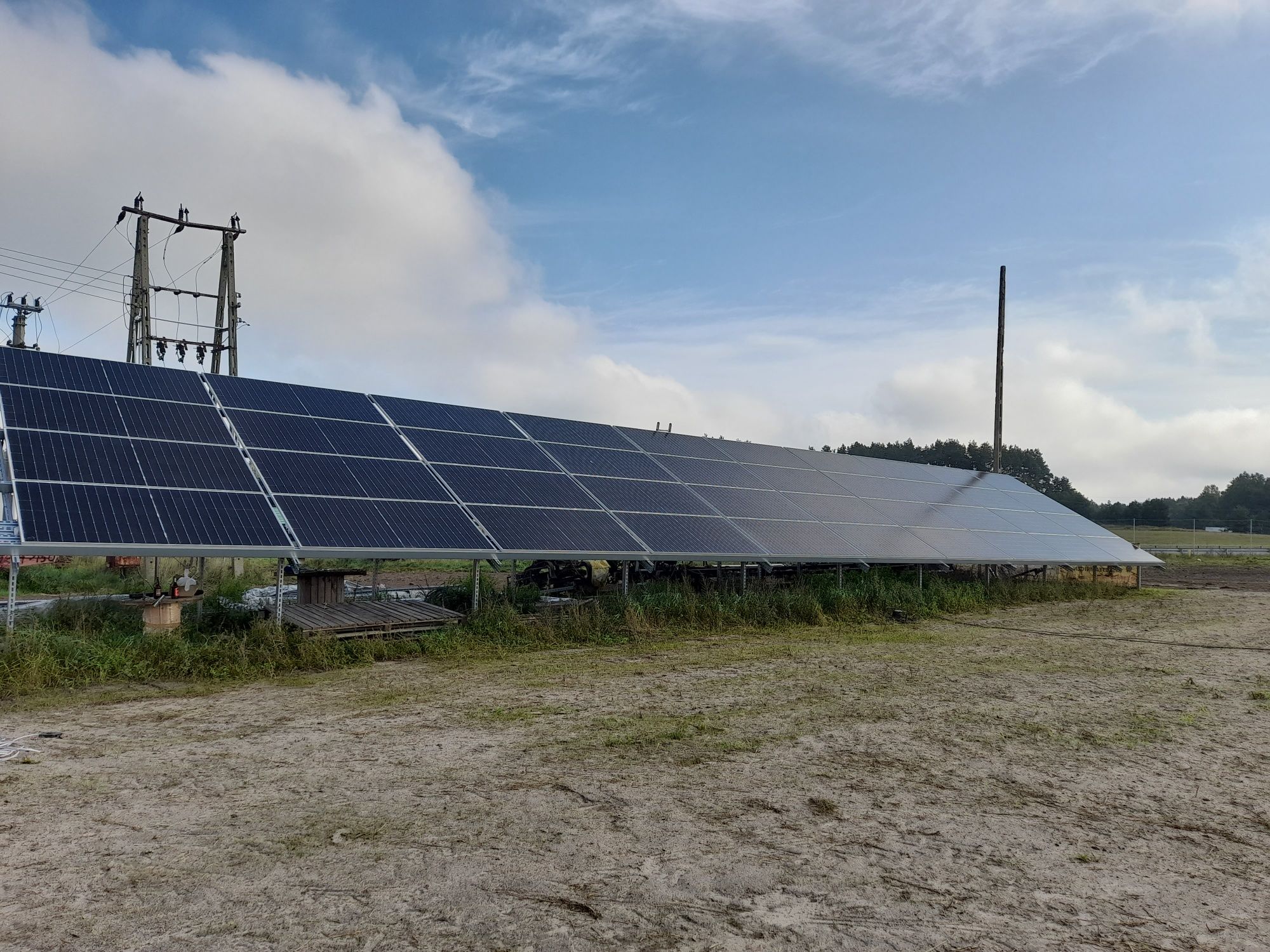 Instalacja fotowoltaiczna 10kw  grunt fotowoltaika bifacial