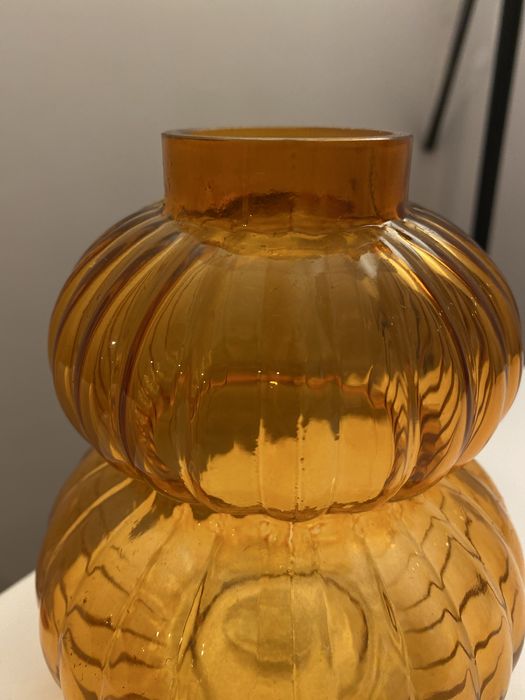 Wazon szklany pomarańczowy