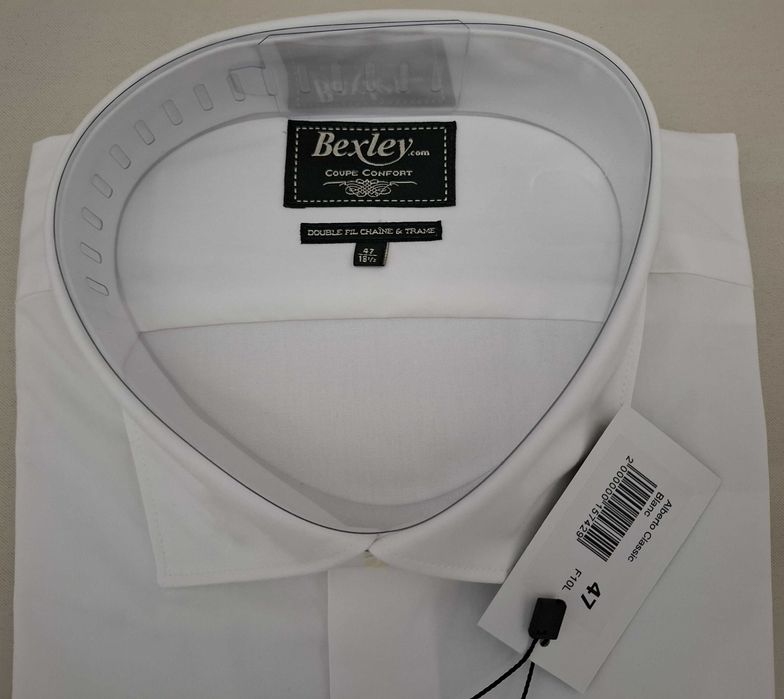 Camisa nova algodão branco Bexley 47