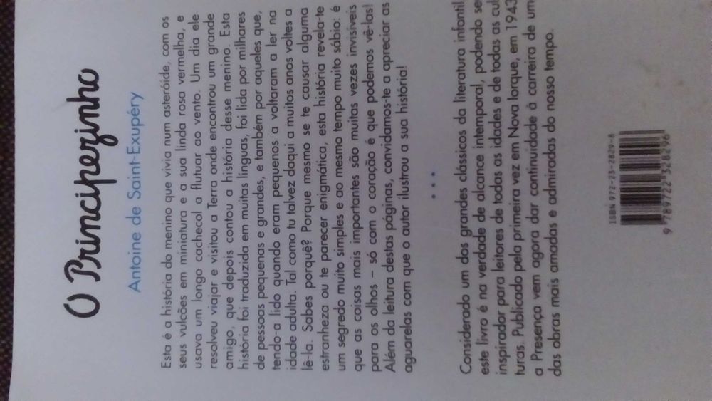 Livro O Pricibezinho de Antoine de Saint Exupéry