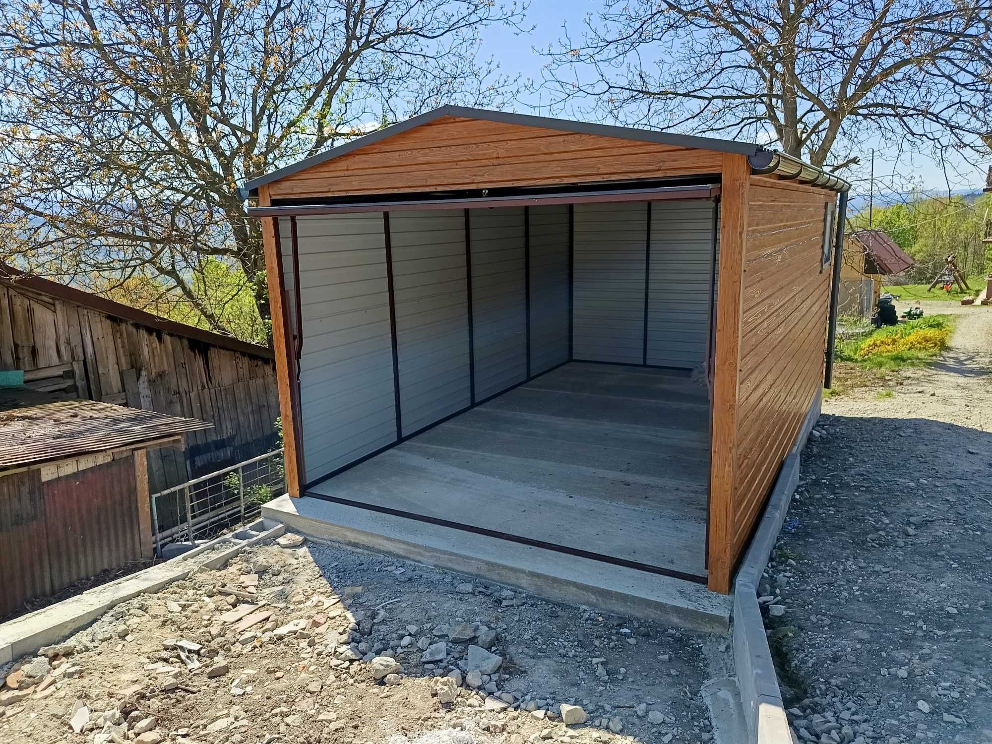 Garaż blaszany garaz blaszak 3x5 garaże blaszane 5x7 6x6 profil kolor