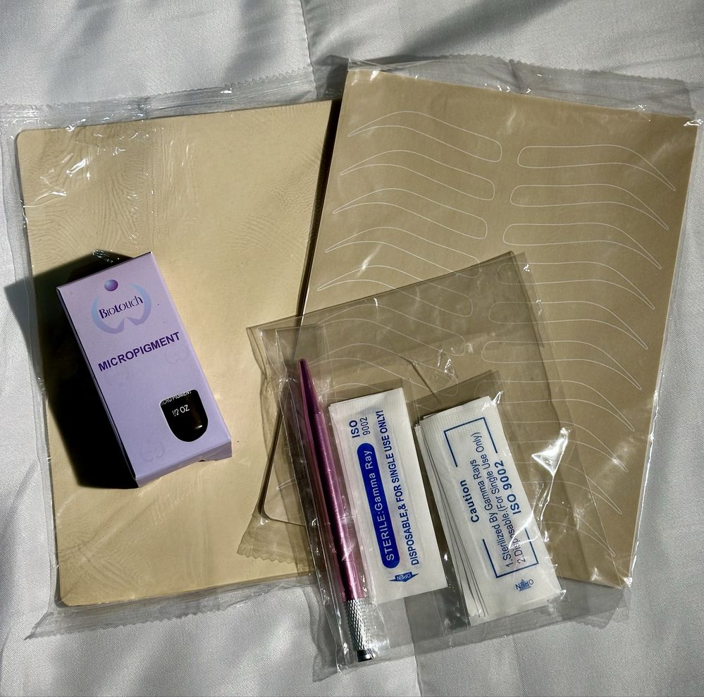 Kit treino micropigmentação