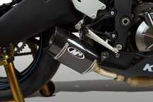 Карбоновый прямоточный выхлоп M4, труба глушитель Kawasaki Ninja ZX6R