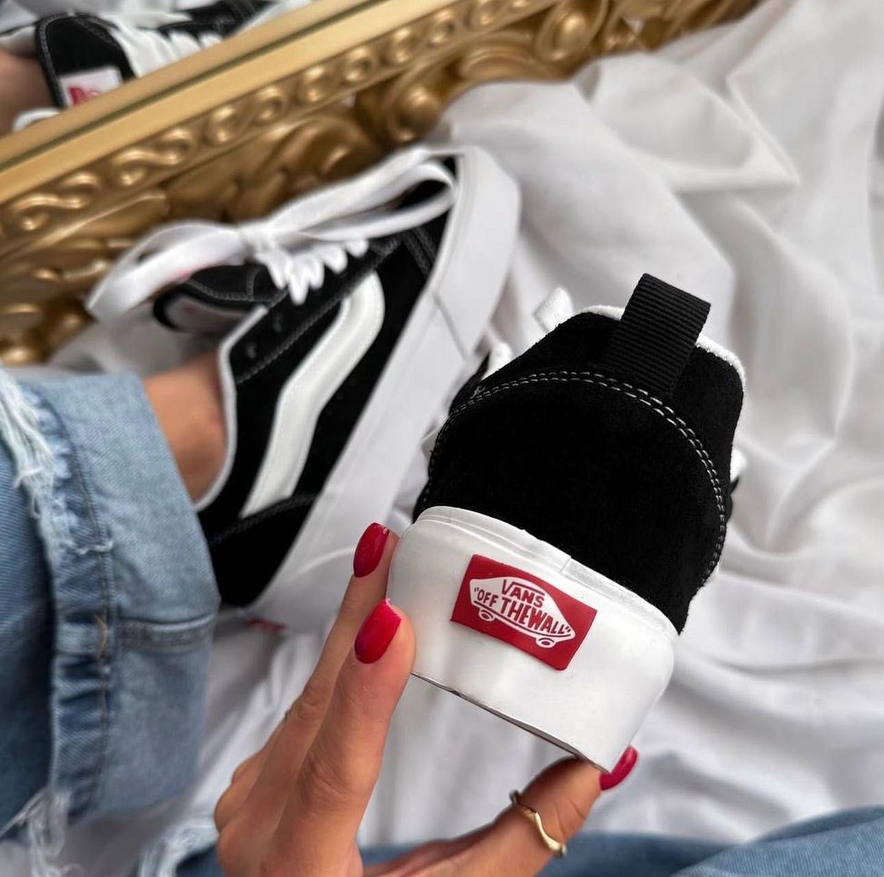 Vans Knu Skool Black, Ванси чорні унісекс