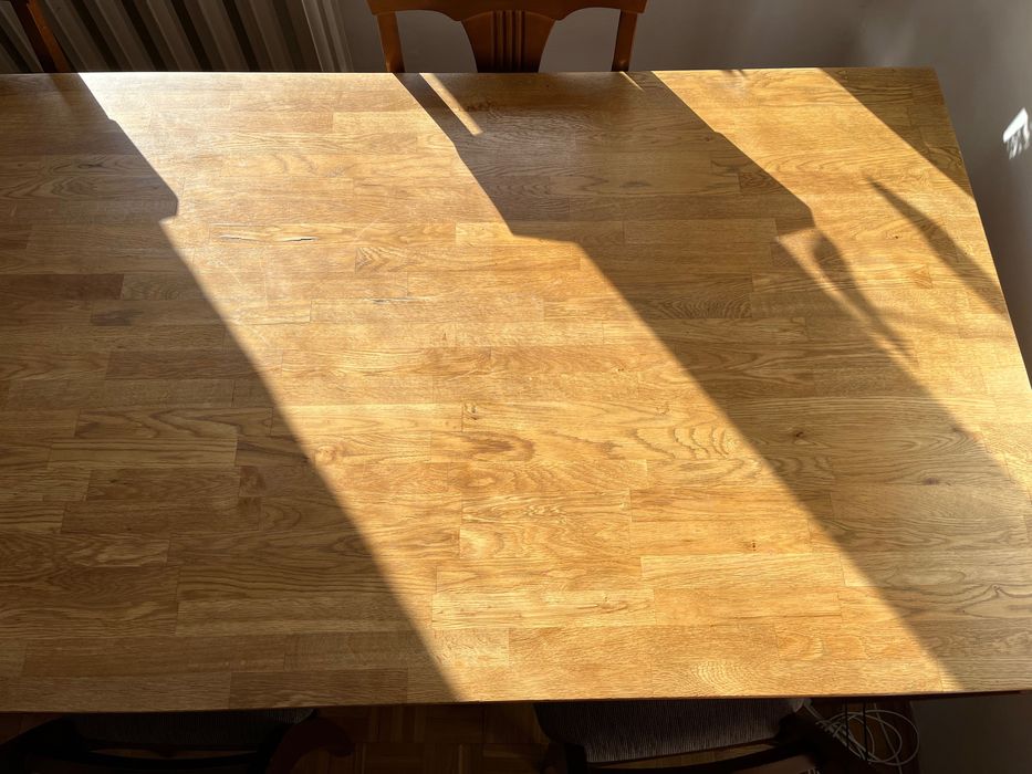 Duży Stół ‼️DREWNIANY‼️ z 4 krzesłami