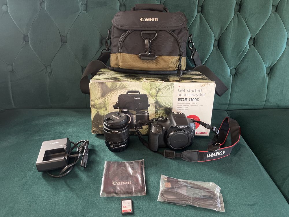 Canon EOS 1300D + obiektyw EFS 18-55mm kit