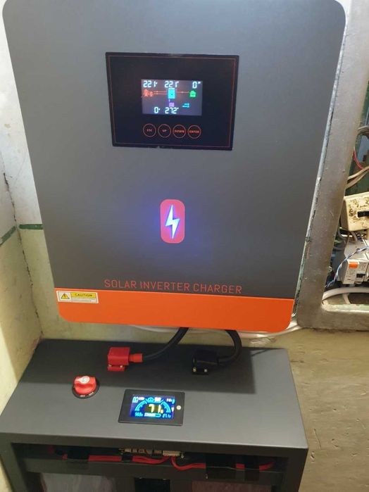 Комплект резервного живлення PowMr 4.2/6.2KW + LiFePo4 EVE 7.6/8.2KW