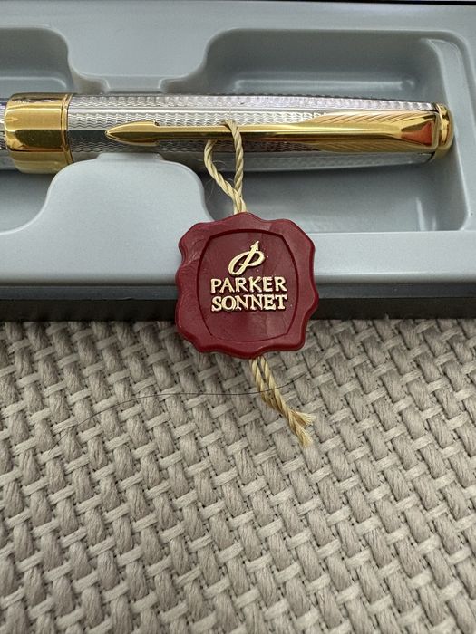 Ручка кулькова Parker SONNET Premium Silver Mistral