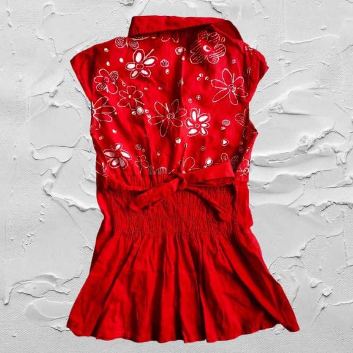 Bluzka koszula ciążowa S/36 wiązanie i ściągacz zapinana #758