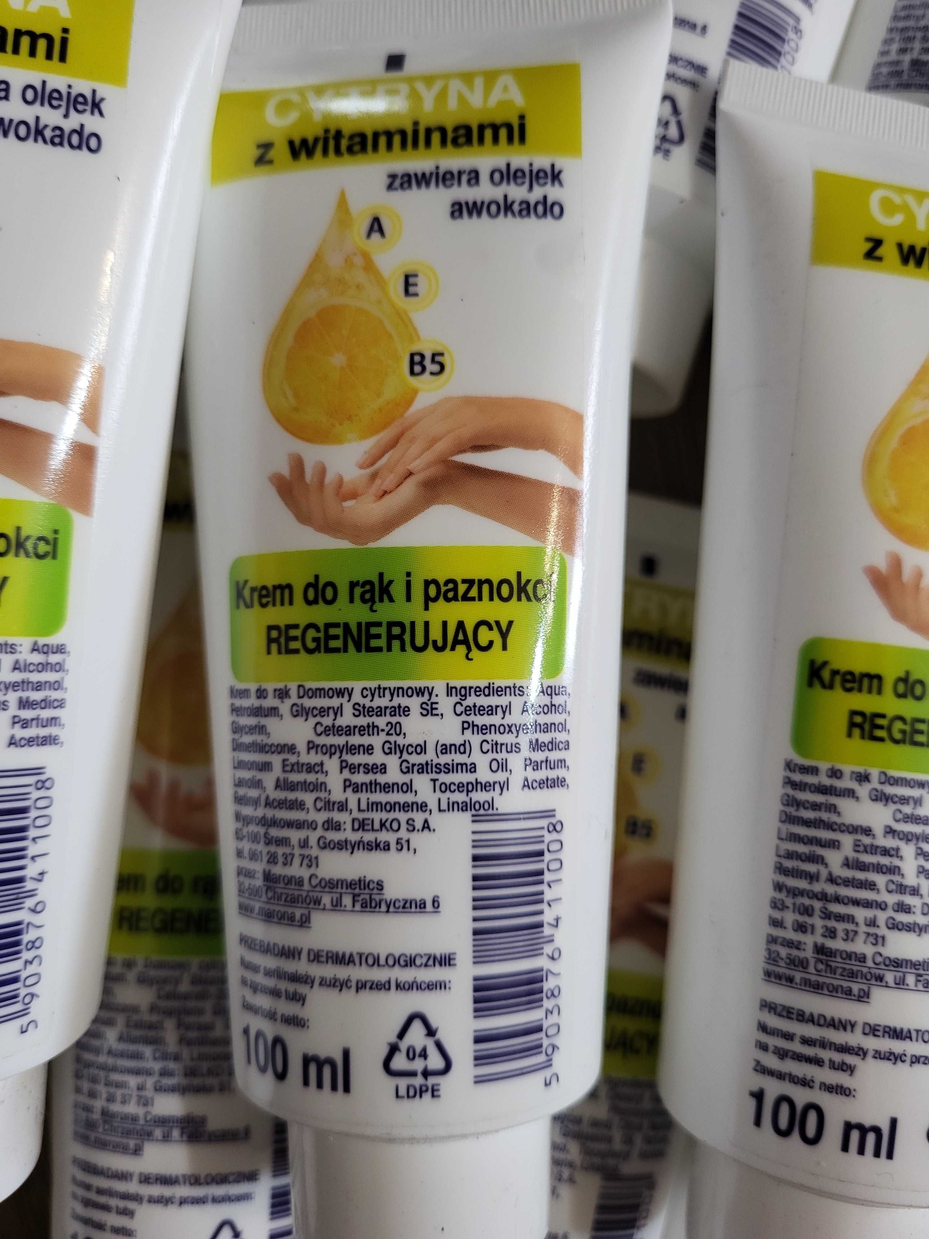 Krem do rąk regenerujący 100ml cytryna