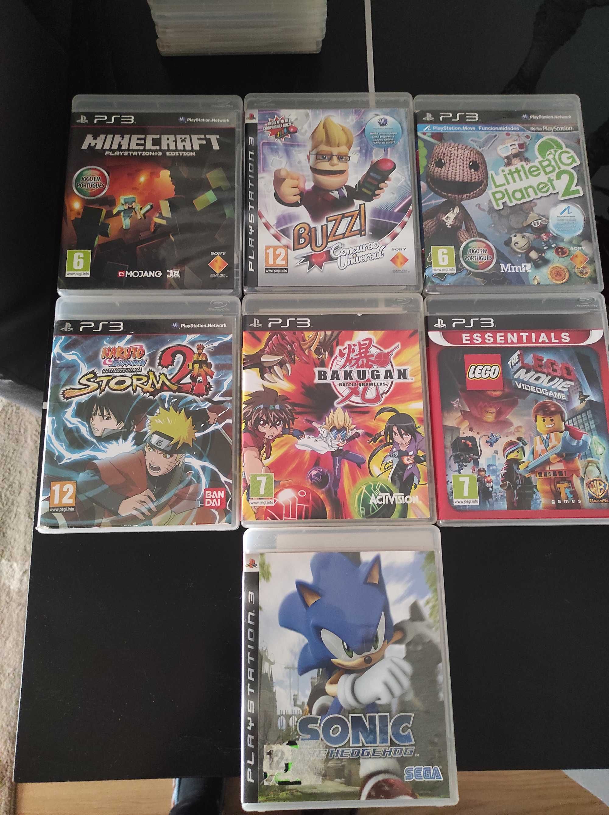 Playstation 3 com jogos e acessórios