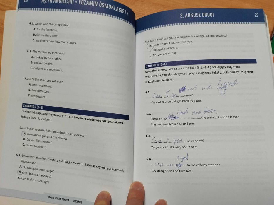Egzamin Ósmoklasisty Oldschool Język Polski Matematyka Język Angielski