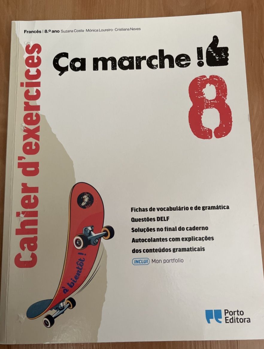 caderno de atividades do oitavo ano, disciplina de francês - não envia