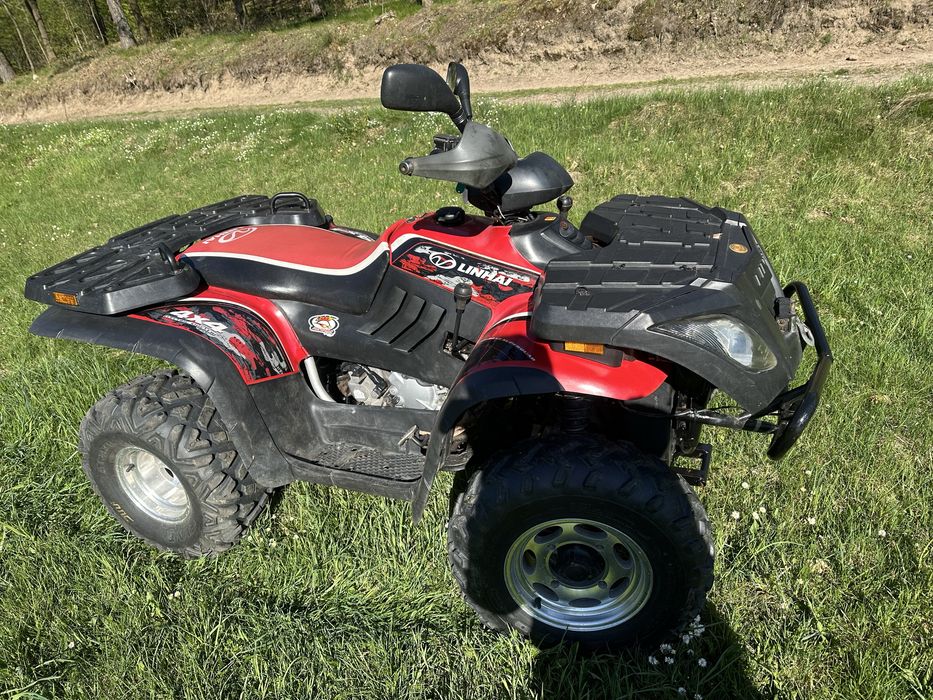 Quad linhai 300 4x4 pług wyciągarka