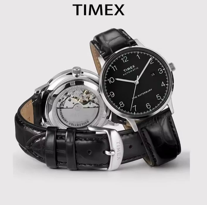 Часы Timex на кожаном ремешке (новые)