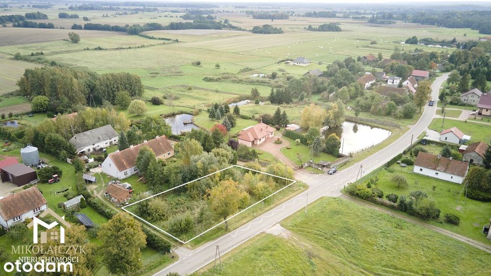 Działka budowlana Leginy / 0,14 ha / media / WZ