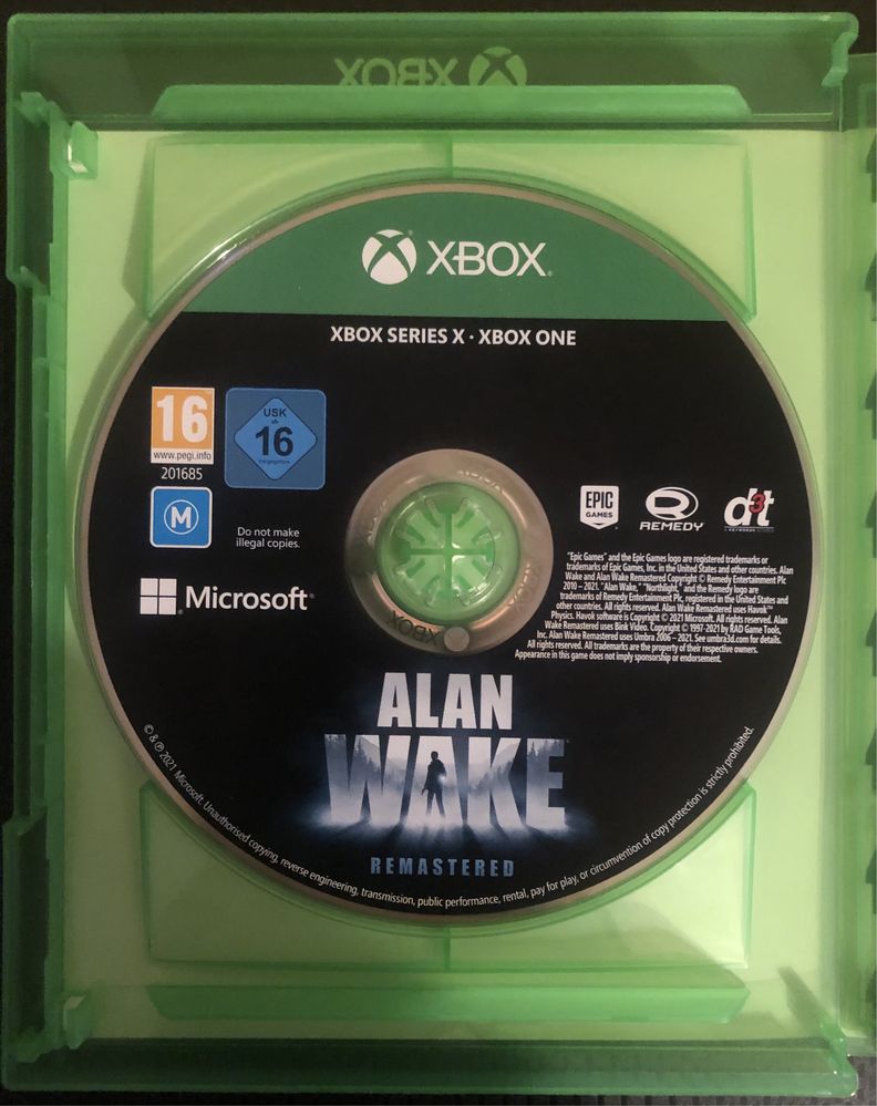 Alan Wake Remastered Xbox Xone XSX 2021 Polska Wersja