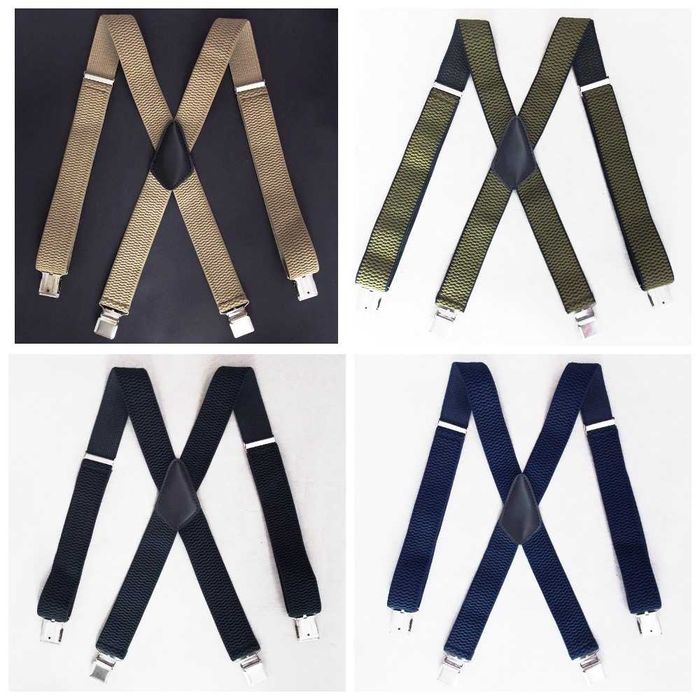 Широкие мужские подтяжки усиленные Польша / підтяжки чоловічі широкі