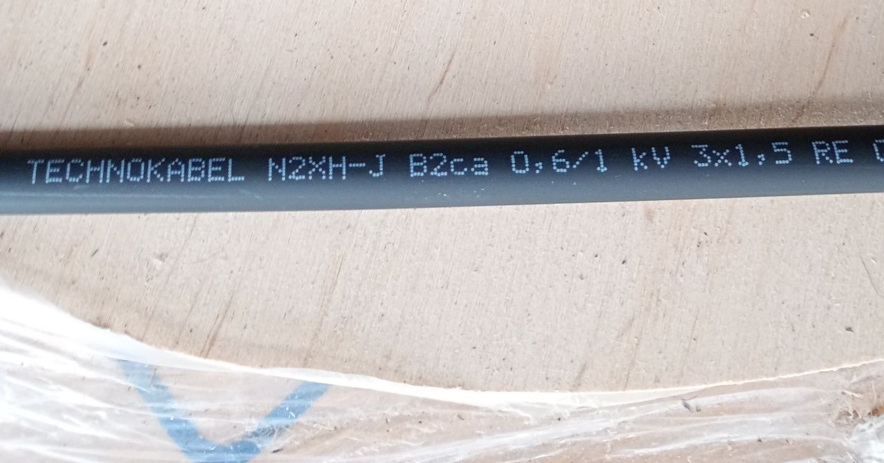 Kabel 3x1,5 mm2 100 metrów technokabel n2xhj