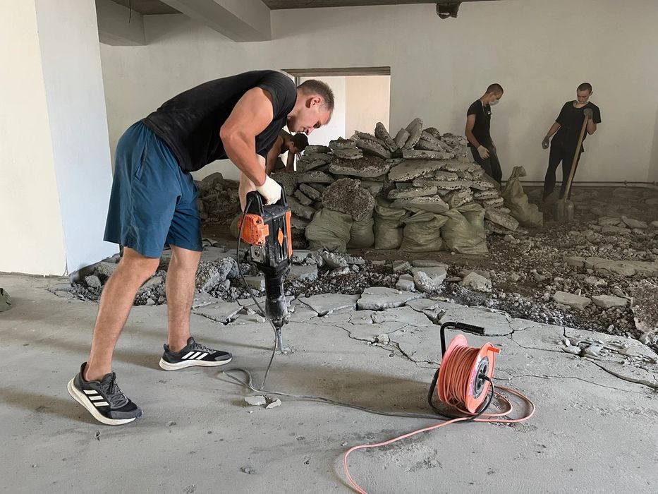 Демонтаж ДЕШЕВО, демонтаж стін, стяжки, плитки, перестінків