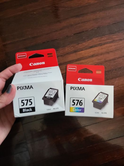 Tusz do drukarki Canon 2x: czarny i kolorowy Pixma 575 i 576, 575 otwa