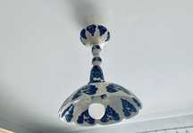 Lampa kuchenna ceramiczna PRL