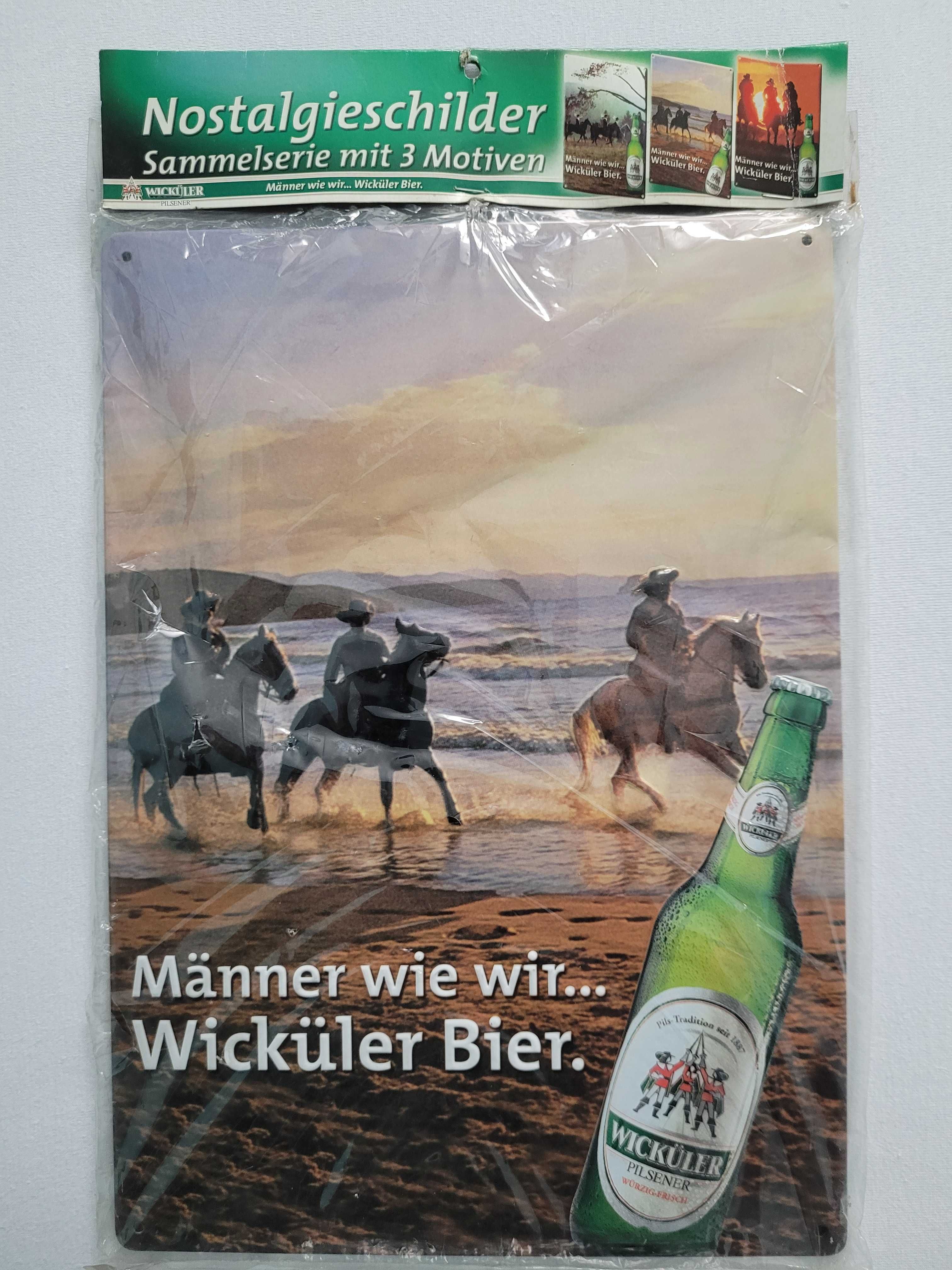 Kolekcjonerska blacha/płytka reklamowa piwa Wickuler