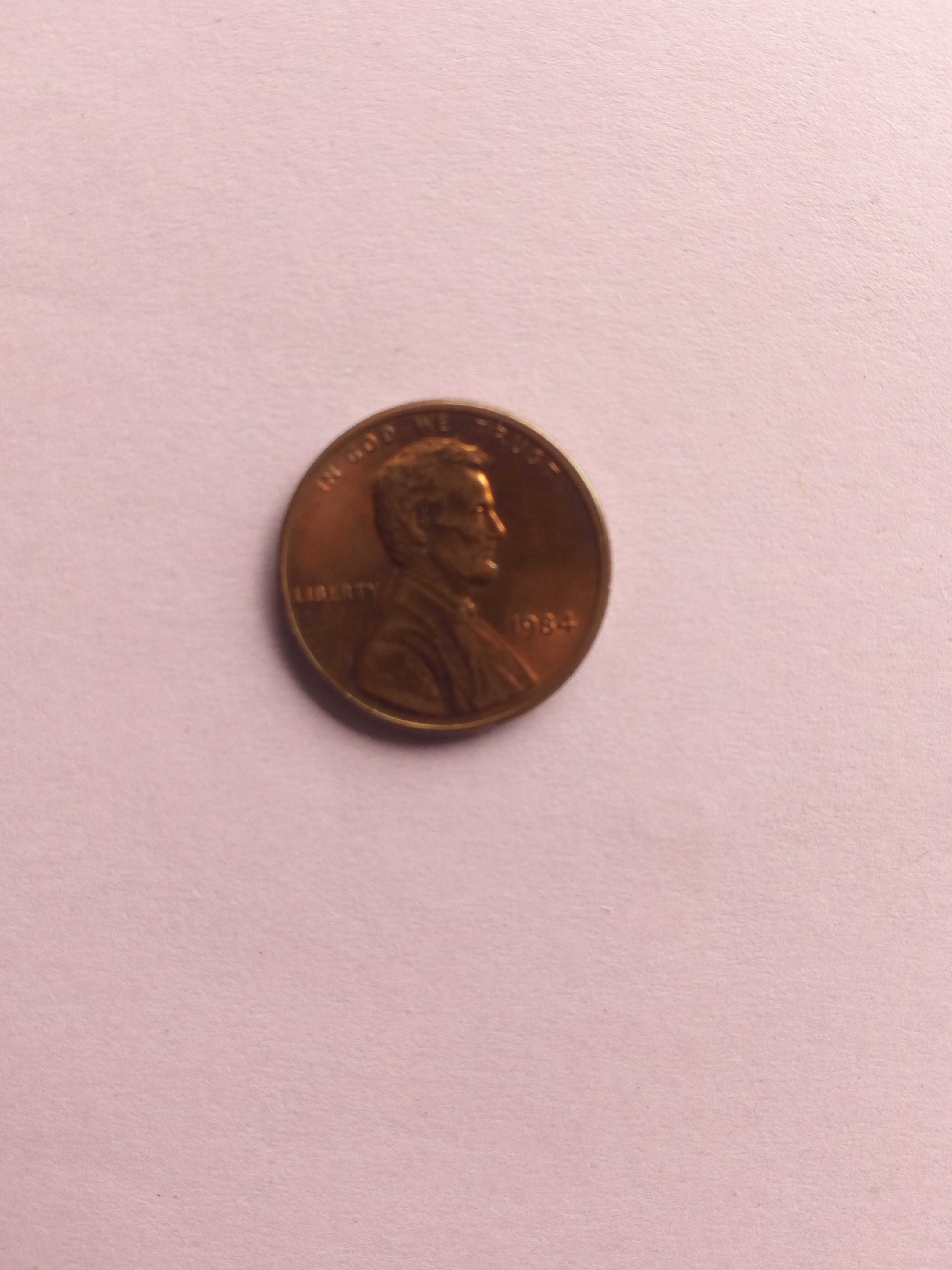 Moneta 1 cent USA B.Z. z 1984r.