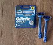 Wkłady Gillette Mach 3 TURBO  5szt głowiczek nożyki + GRATISY