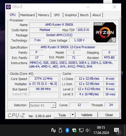 Komputer gamingowy AMD RYZEN 3900X MSI X570 RTX 2060 32GB 1TB NZXT X63