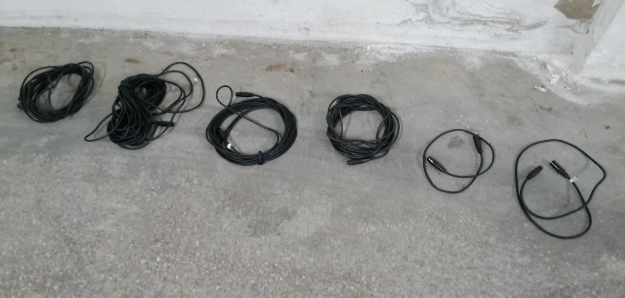 Cabos DMX para luzes como novos