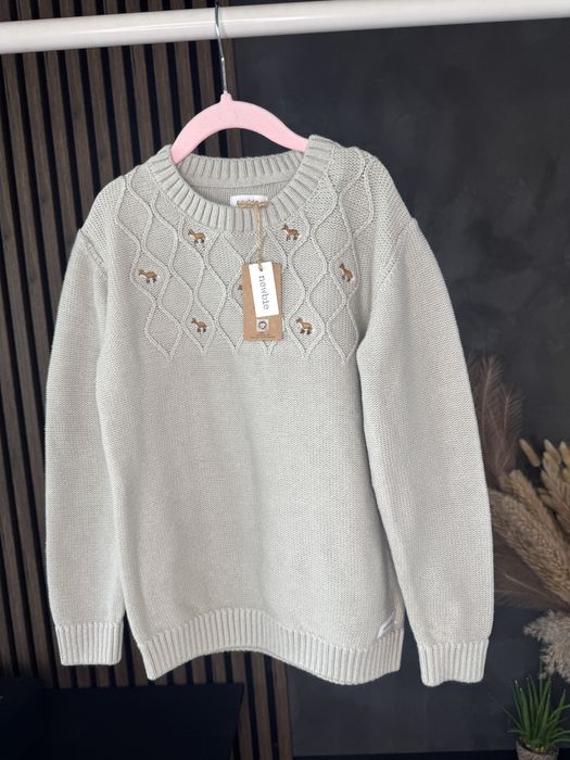Nowy sweter newbie liski 122/128