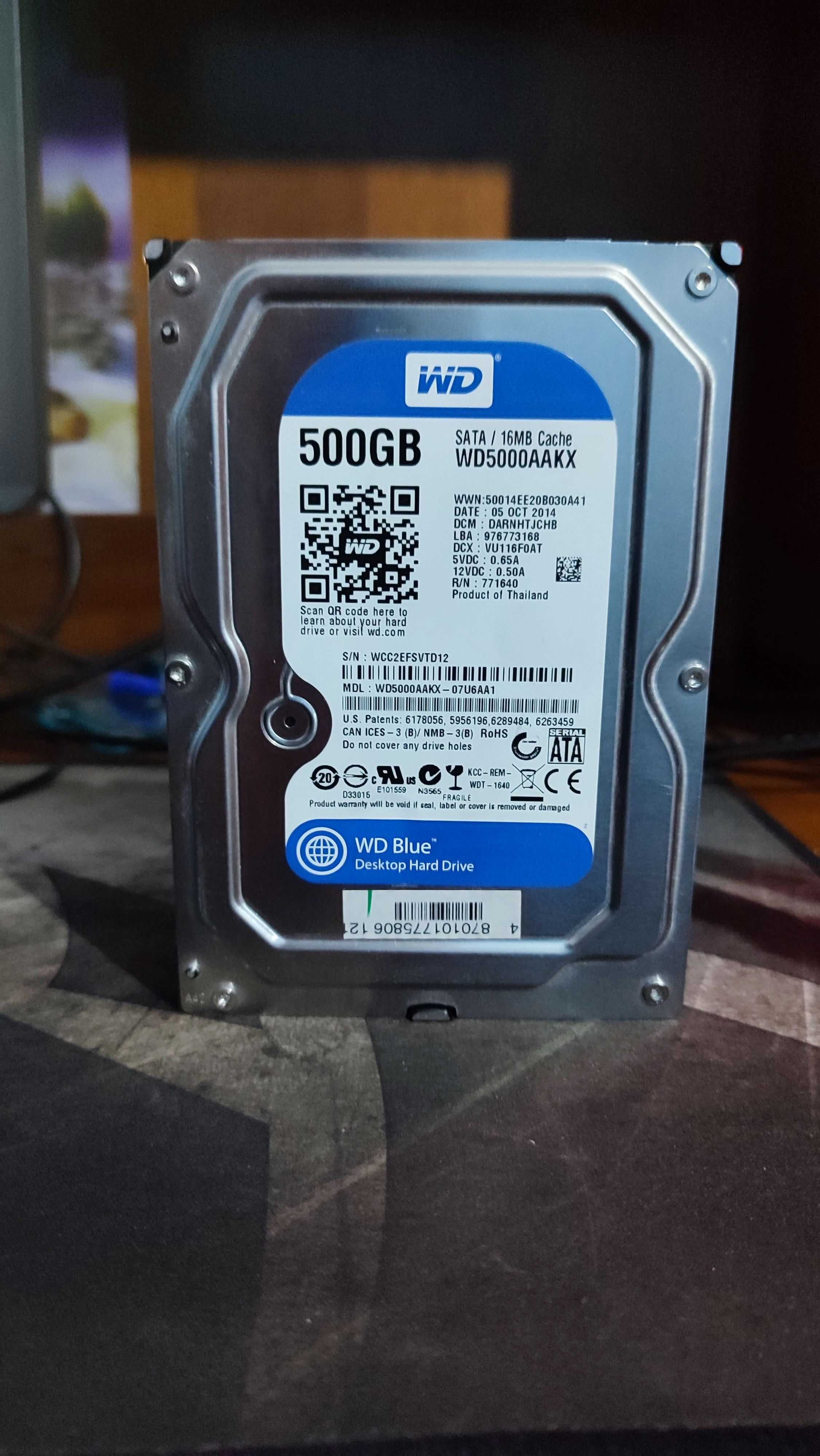 Disco HDD Interno WESTERN DIGITAL 500GB CAVIAR BLUE