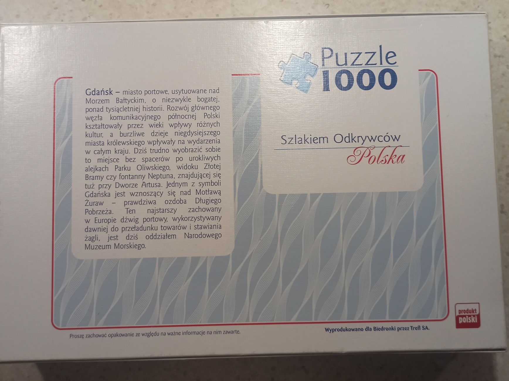 Puzzle Trefl 1000, Szlakiem odkrywców - Gdańsk