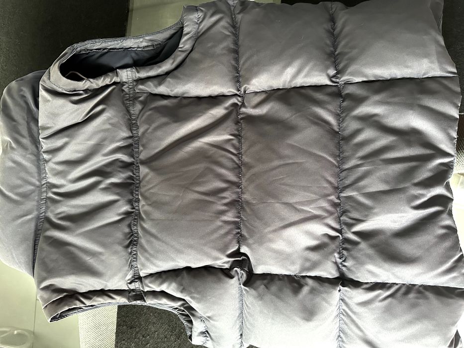 Abercrombie&Fitch bezrękawnik puchowy damski L/M, granatowy