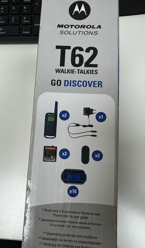 ФІНАЛЬНА ЦІНА Рація Motorola T62 за 2шт