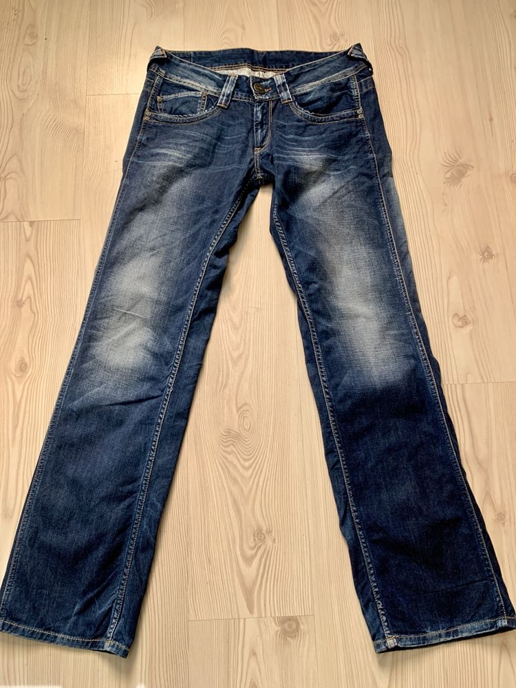 Pepe Jeans 31x34. Proste luźne. Miękki jeans. Biodrówki
