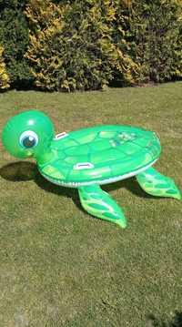 Dmuchany materac żółw zabawka do pływania 130x130cm