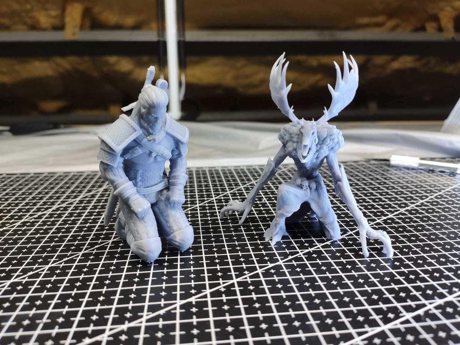 Wiedźmin Druk 3D - Figurki, Zakładki, Ozdoby, Miniaturki